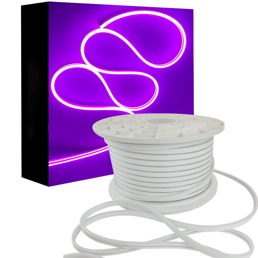 Furtun Luminos Led Neon Flex LUXON 6x12mm lumina Roz
