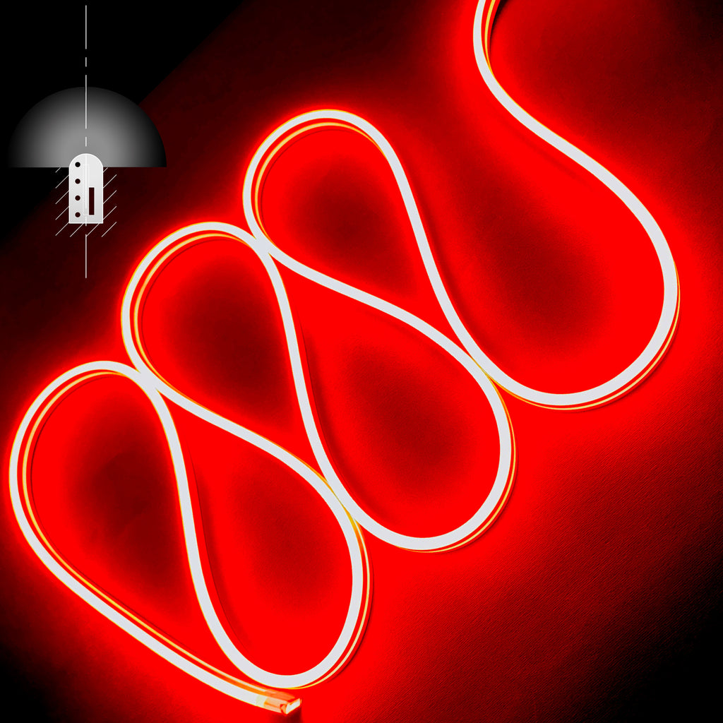 Furtun Luminos Led Neon Flex LUXON 6x12mm lumina Rosie