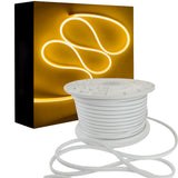 Furtun Luminos Led Neon Flex LUXON 6x12mm lumina Galbena