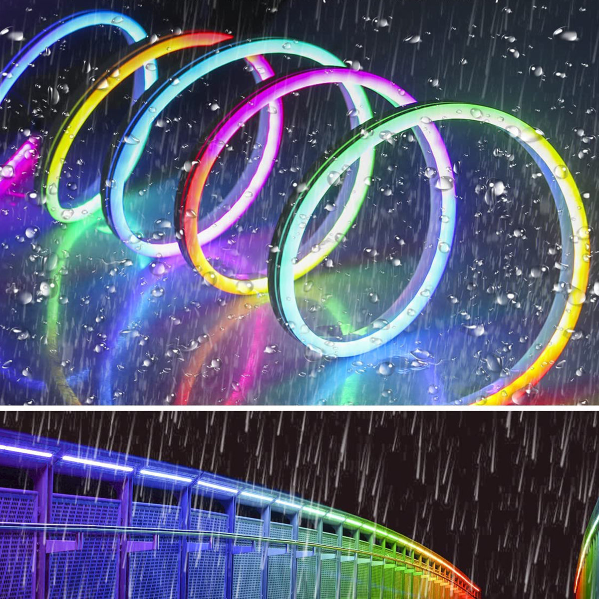 KIT Complet 5m Neon Flex Multicolor RGB Digital SMART WIFI