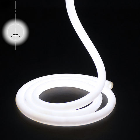 Furtun Luminos Led Neon Flex Rotund LUXON Lumina Alb Rece