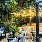Ghirlanda luminoasa 15 m. cu 15 becuri mari G125 4W LED E27 interconectabila