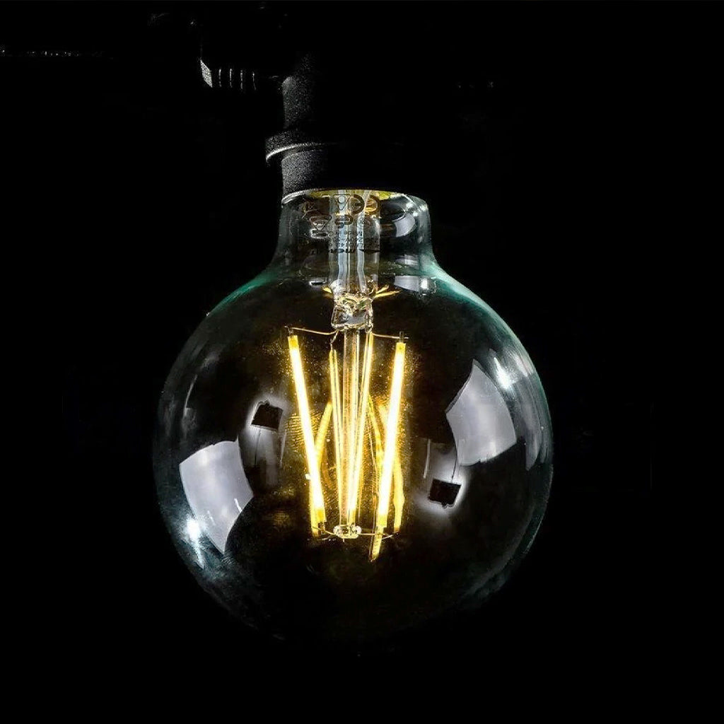 Ghirlanda luminoasa 5 m. cu 5 becuri mari G95 LED E27 interconectabila