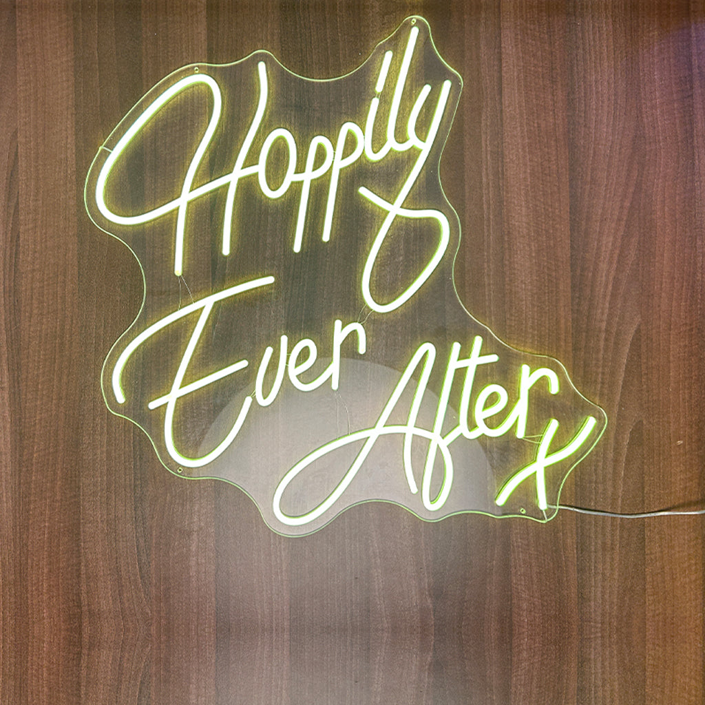 Semn Neon Flex cu telecomanda HAPPILY EVER AFTER
