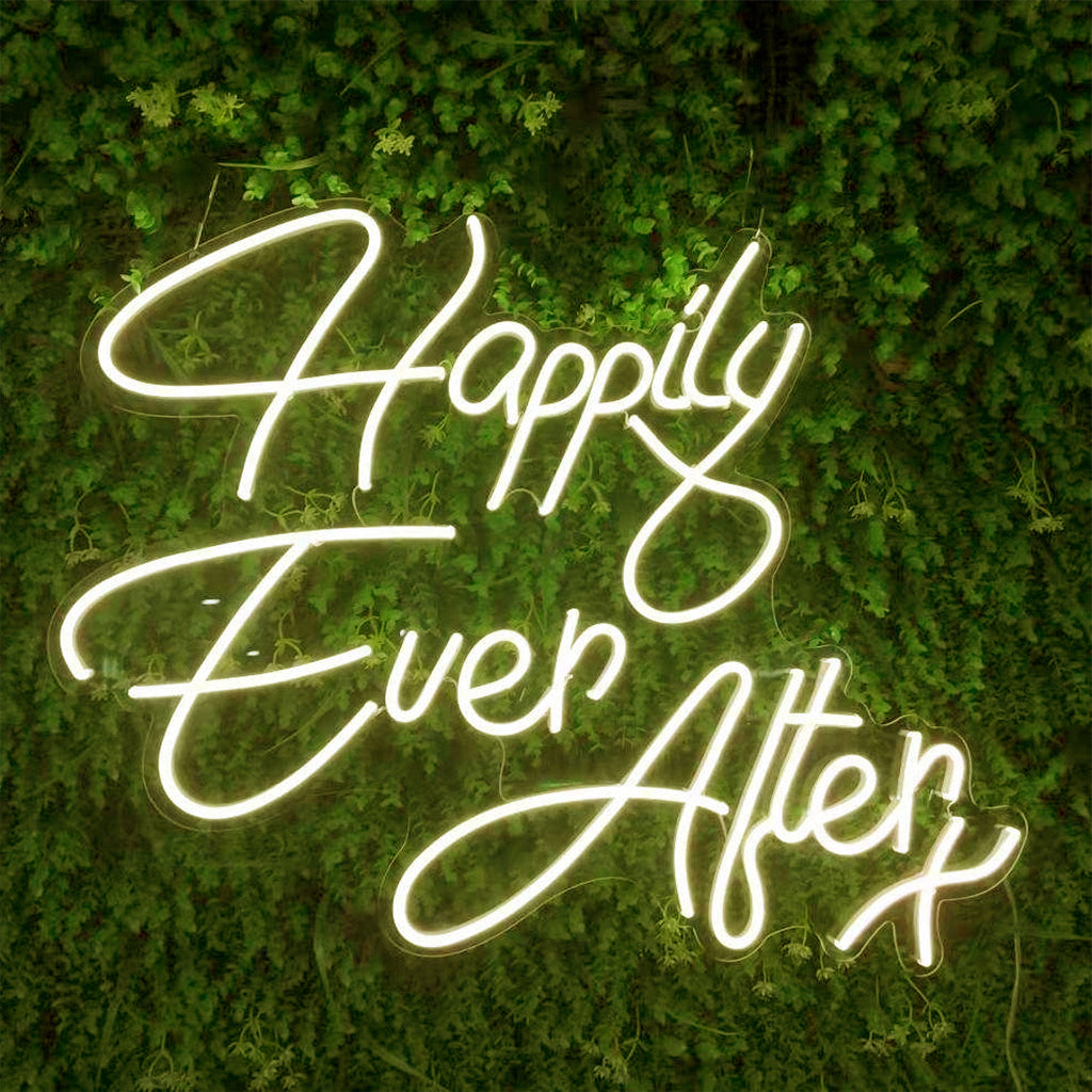 Semn Neon Flex cu telecomanda HAPPILY EVER AFTER