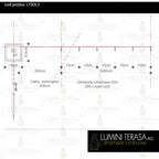 Ghirlanda Luminoasa Decorativa Solara 20 m. cu 200 LEDuri