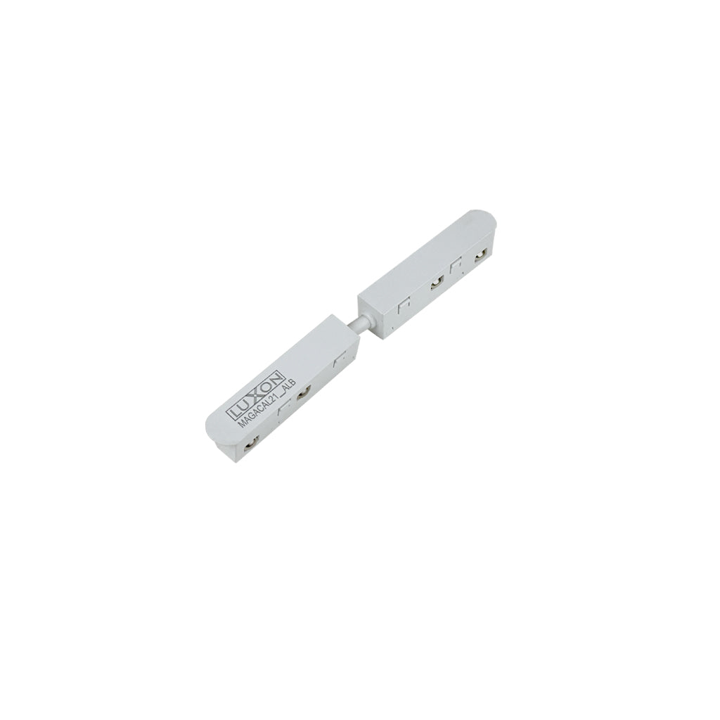 CONECTOR ALIMENTARE IN LINIE AL21 ALB pentru sine magnetice LUXON