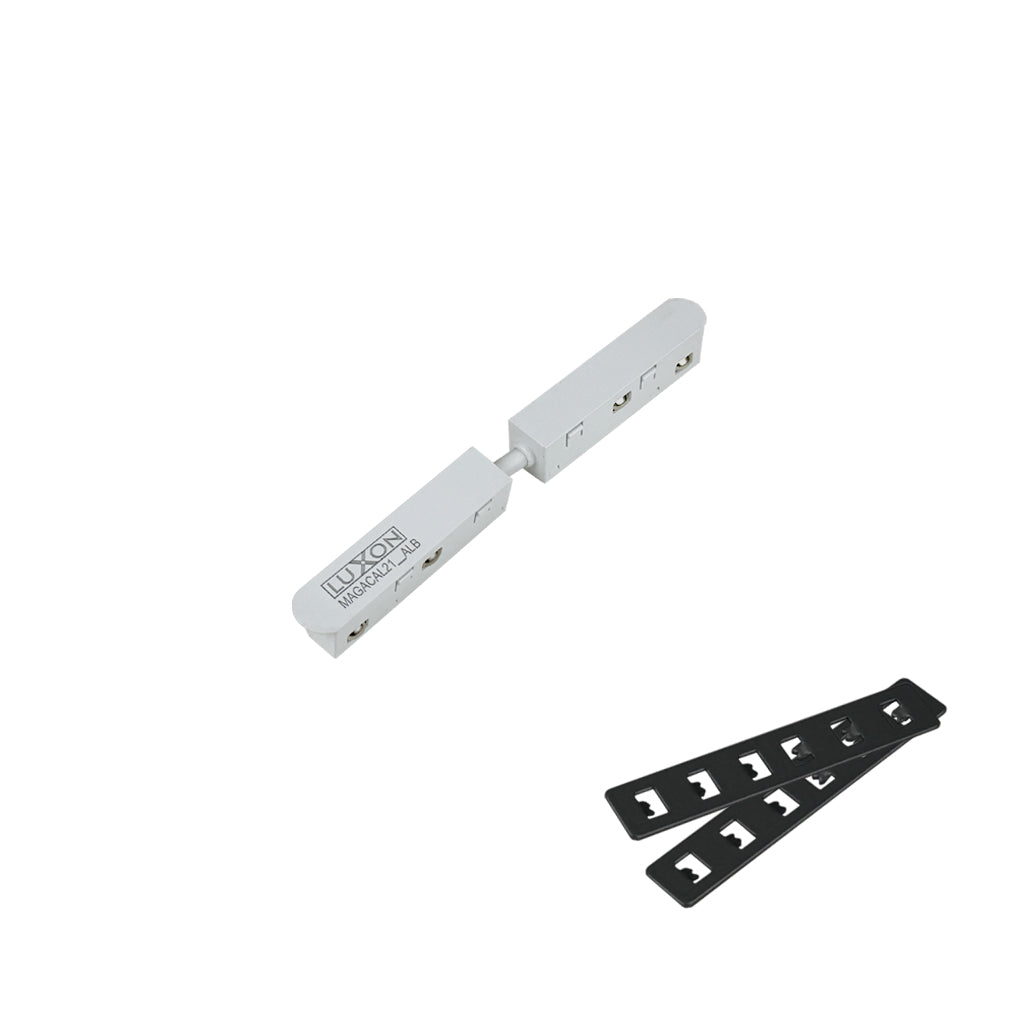 CONECTOR ALIMENTARE IN LINIE AL21 ALB pentru sine magnetice LUXON