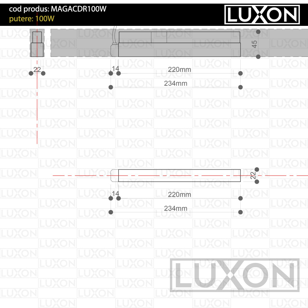 Sursa de alimentare magnetica DRIVER ALB LUXON