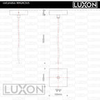 Baza si cablu de alimentare - sina suspendata LUXON
