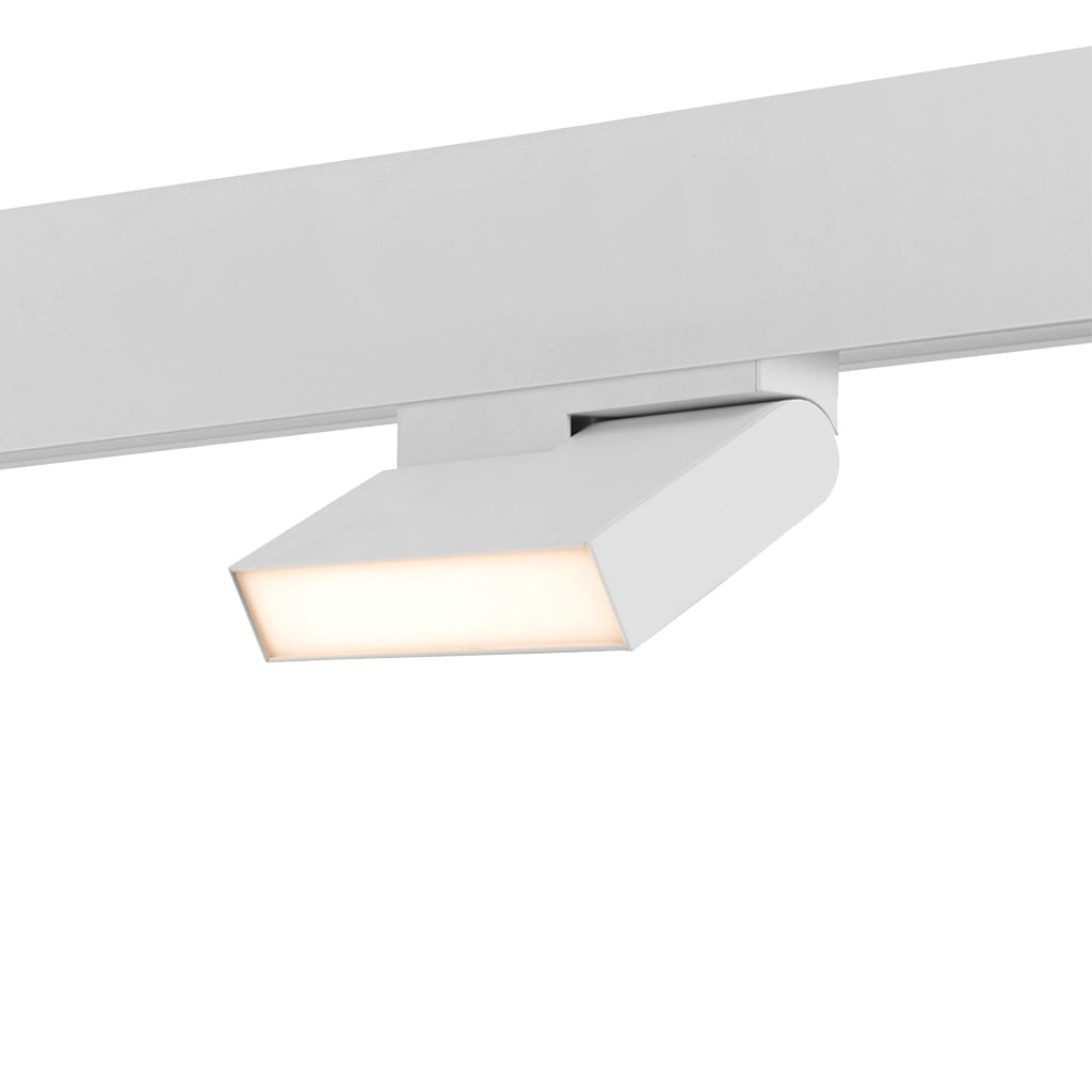 Proiector pentru sina magnetica orientabil FOLD10 ALB LED LUXON