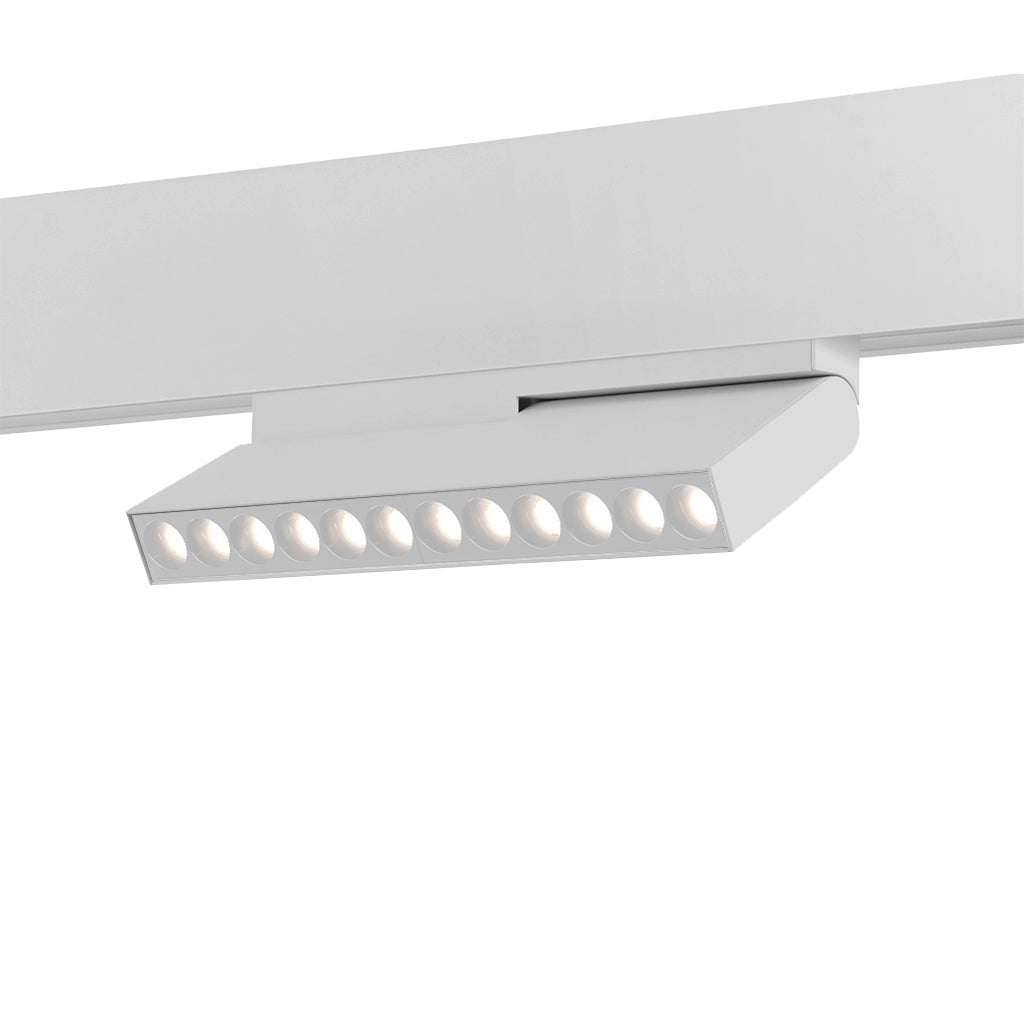 Proiector pentru sina magnetica orientabil FOLD12 ALB LED LUXON