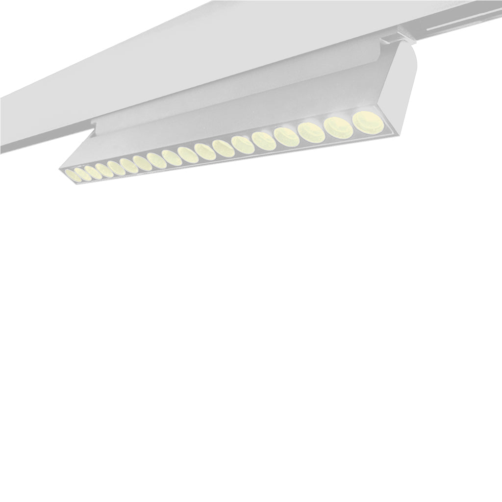 Proiector pentru sina magnetica orientabil FOLD18 ALB LED LUXON