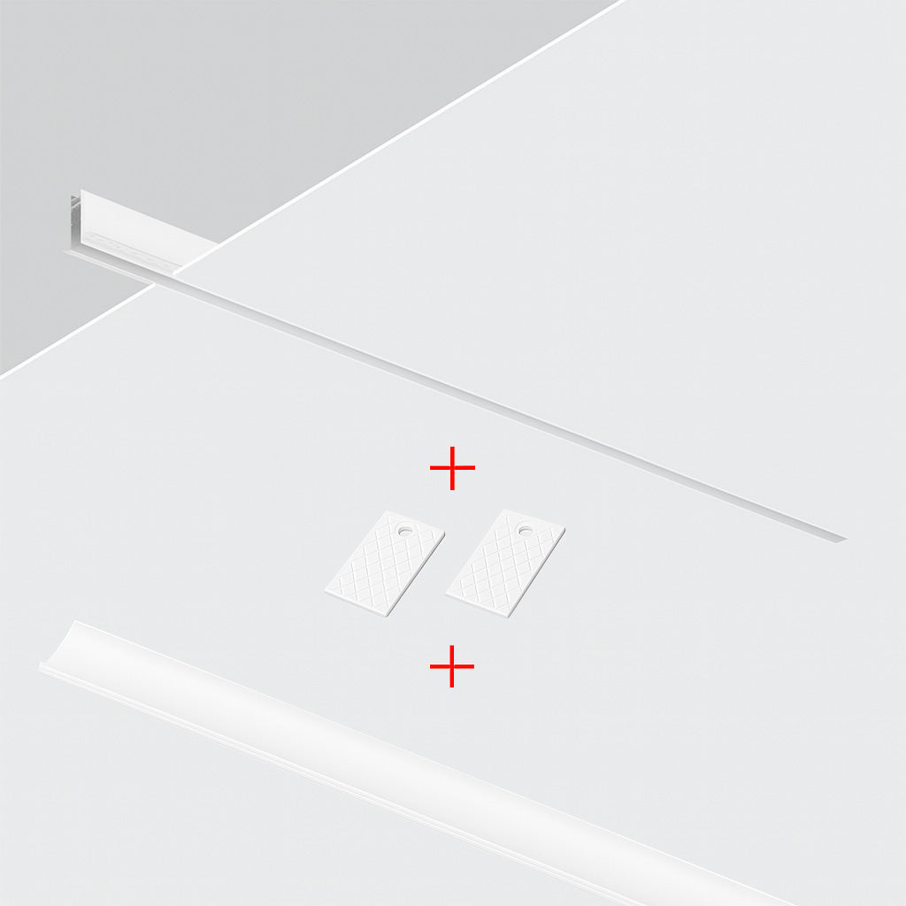 Sina magnetica ALBA cu MONTAJ INCORPORAT pentru placari LUXON