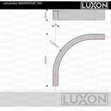 Conector magnetic CURVED 90° pentru MONTAJ APARENT LUXON