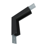 Conector de colt (90° vertical) magnetic SLIM pentru MONTAJ APARENT LUXON