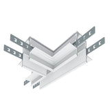 Conector T magnetic ALB pentru MONTAJ INCORPORAT PENTRU PLACARI LUXON