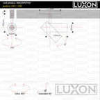 Proiector pentru șină magnetică SPOT50 ALB LED LUXON