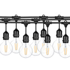Ghirlanda luminoasa 15 m. cu 15 becuri mari G125 4W LED E27 interconectabila
