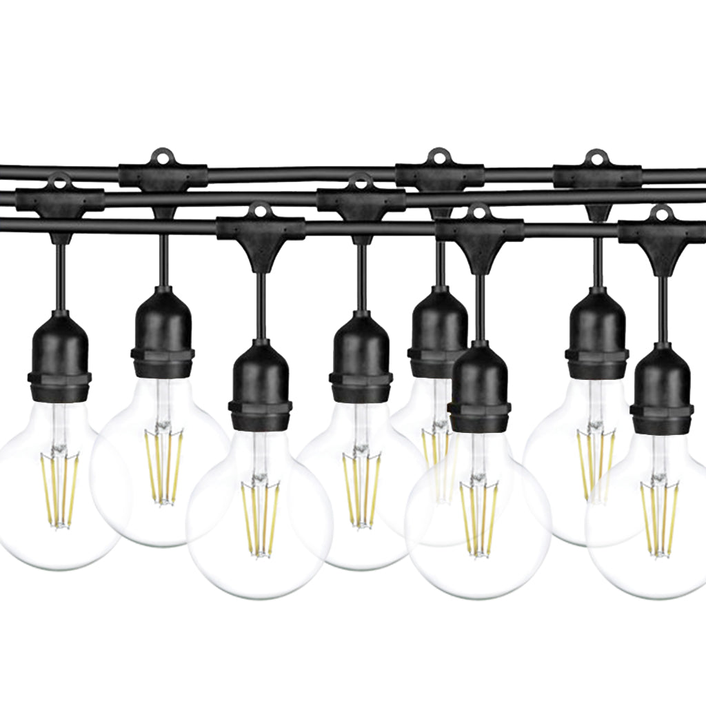 Ghirlanda luminoasa 15 m. cu 15 becuri mari G95 LED E27 interconectabila