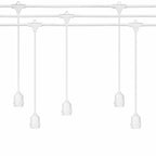 Cablu Ghirlanda Luminoasa ALBA 15 m. cu 15 fasunguri E27 - pendul 1m. interconectabila