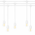 Ghirlanda luminoasa ALBA 15 m. cu 15 becuri G45 4W LED E27 interconectabila