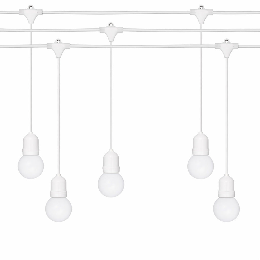 Ghirlanda luminoasa ALBA 15 m. cu 15 becuri G45 1W LED E27 interconectabila