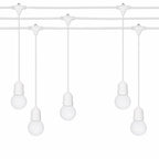 Ghirlanda luminoasa ALBA 15 m. cu 15 becuri G45 1W LED E27 interconectabila