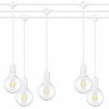 Ghirlanda luminoasa ALBA 15 m. cu 15 becuri mari G95 LED E27 interconectabila