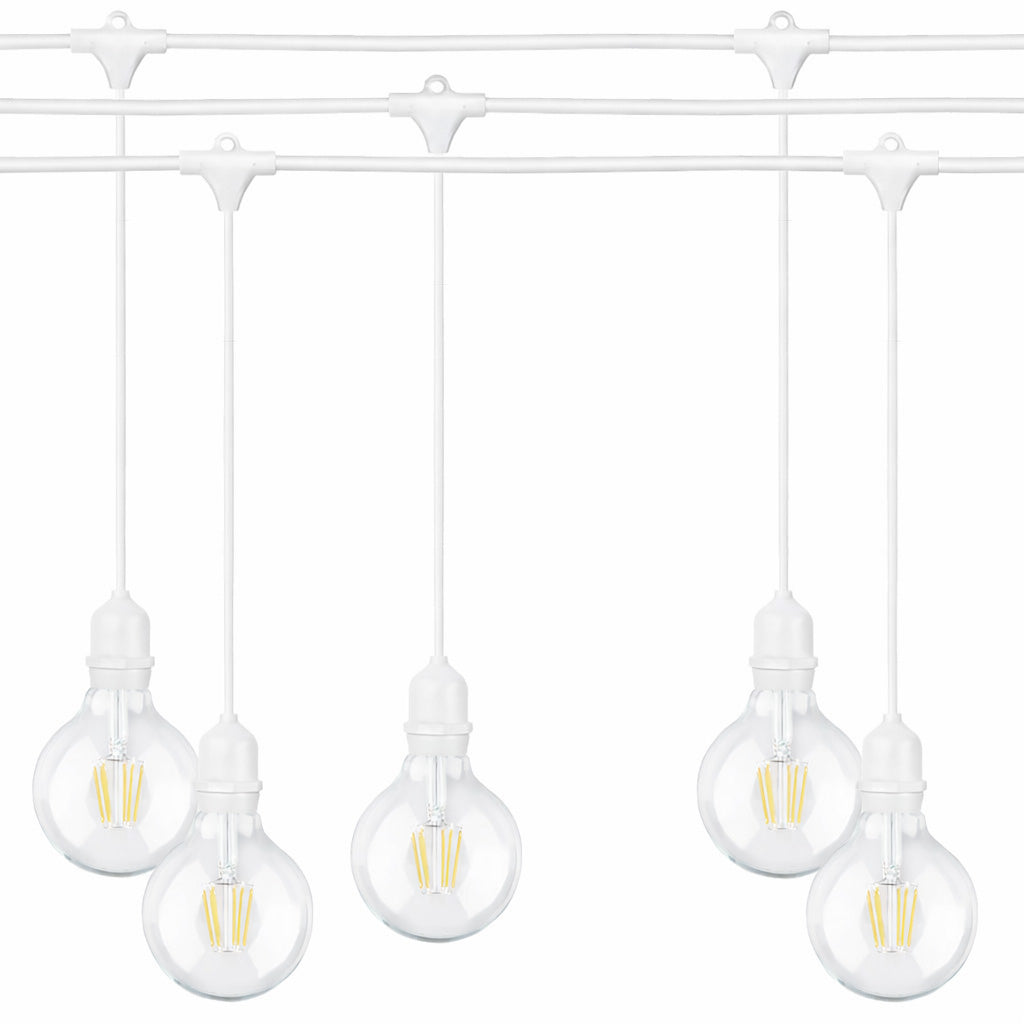 Ghirlanda luminoasa ALBA 15 m. cu 15 becuri mari G95 LED E27 interconectabila