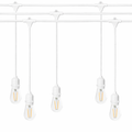 Ghirlanda luminoasa alba 15 m. cu 15 becuri S14 LED E27 interconectabila