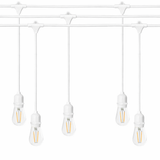 Ghirlanda luminoasa alba 15 m. cu 15 becuri S14 LED E27 interconectabila