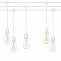 Ghirlanda luminoasa ALBA 15 m. cu 15 becuri mari ST64 4W LED E27 interconectabila