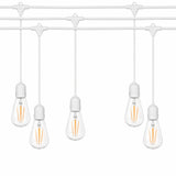 Ghirlanda luminoasa ALBA 15 m. cu 15 becuri mari ST64 4W LED E27 interconectabila