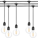 Ghirlanda luminoasa 15 m. cu 15 becuri mari G125 4W LED E27 interconectabila