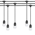 Ghirlanda luminoasa 15 m. cu 15 becuri G45 1W LED E27 interconectabila