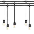 Ghirlanda luminoasa 15 m. cu 15 becuri G45 4W LED E27 interconectabila