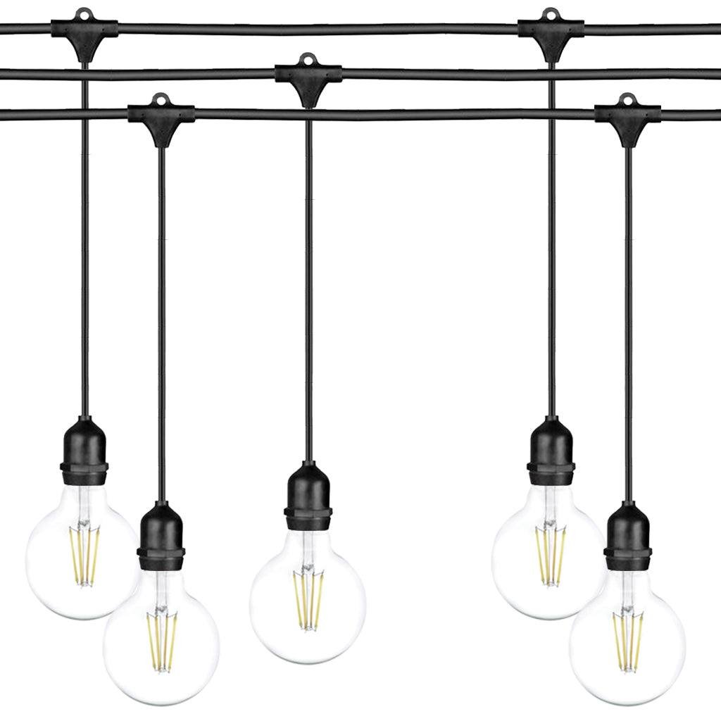 Ghirlanda luminoasa 15 m. cu 15 becuri mari G95 LED E27 interconectabila