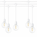 Ghirlanda luminoasa ALBA 15 m. cu 15 becuri mari G95 LED E27 interconectabila
