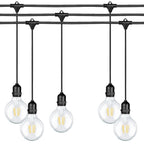 Ghirlanda luminoasa 15 m. cu 15 becuri mari G95 LED E27 interconectabila