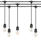 Ghirlanda luminoasa 15 m. cu 15 becuri S14 LED E27 interconectabila