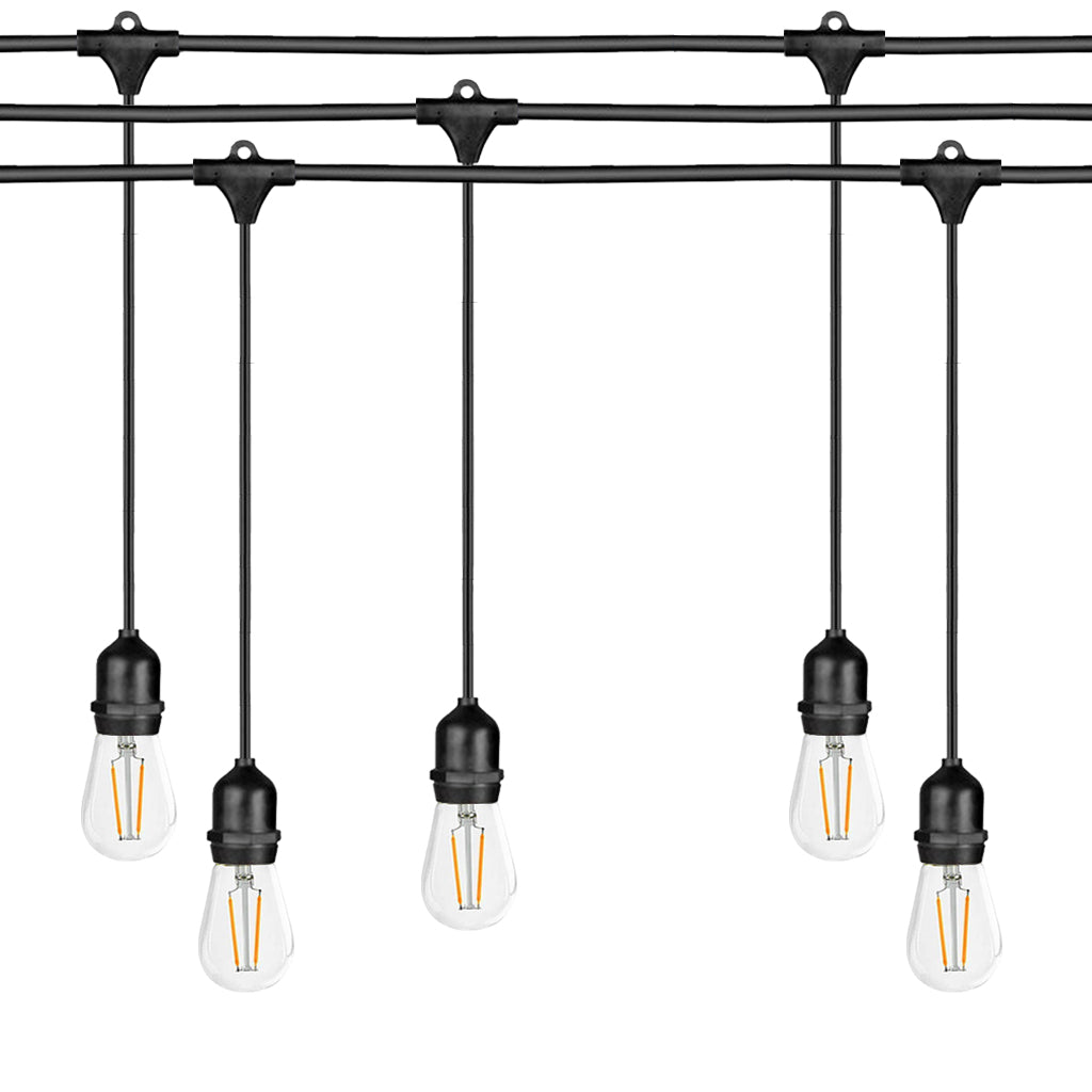 Ghirlanda luminoasa 15 m. cu 15 becuri S14 LED E27 interconectabila