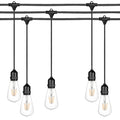 Ghirlanda luminoasa 15 m. cu 15 becuri mari ST64 4W LED E27 interconectabila