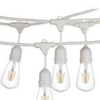 Ghirlanda luminoasa 15 m. cu 15 becuri mari ST64 4W LED E27 interconectabila