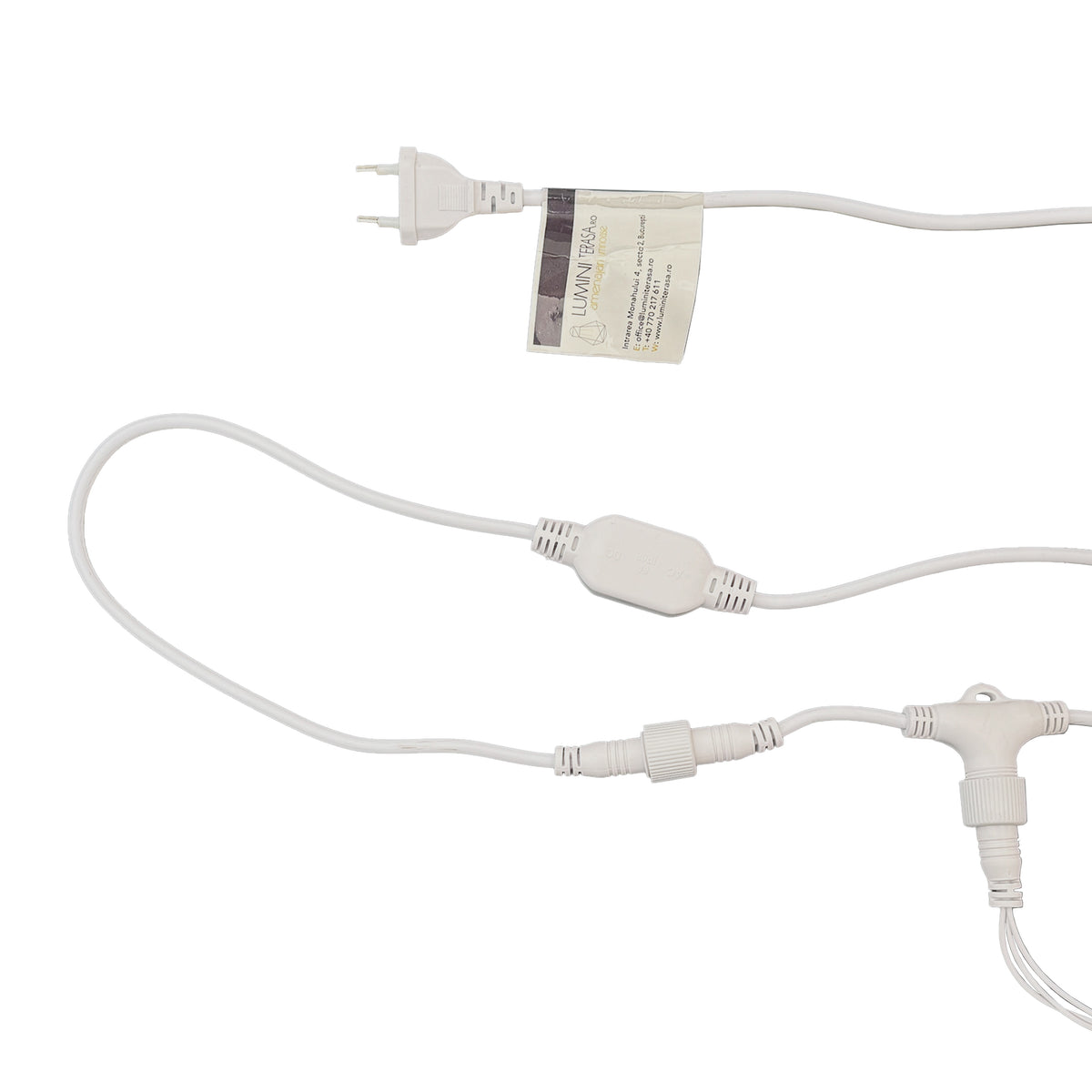 Perdea Luminoasa Profesionala 2M x 10M, 2000 leduri Interconectabila, ALBA, lumina rece