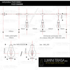 Ghirlanda luminoasa 10 m. cu 10 becuri A60 LED E27 interconectabila
