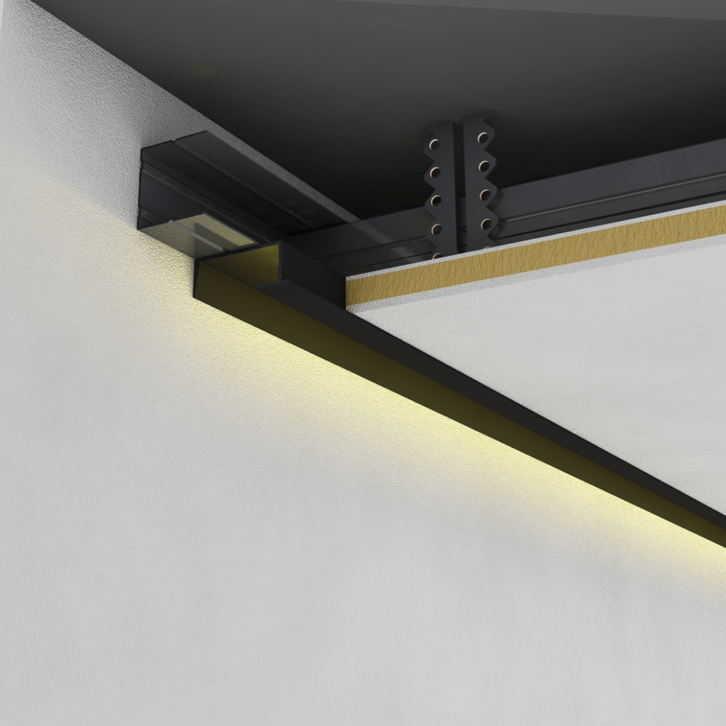 Profil SHADOW GAP 200 cm. negru LUXON