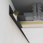 Profil SHADOW GAP40 200 cm. negru LUXON