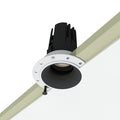 Spot invizibil, incastrat, fara rama HALO DOT 12W negru LUXON