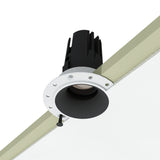 Spot invizibil, incastrat, fara rama HALO DOT 12W negru LUXON